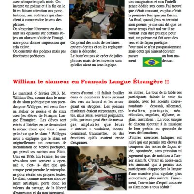 Journal lycée J. d'Arc Clermont-Fd (63) 04/2013